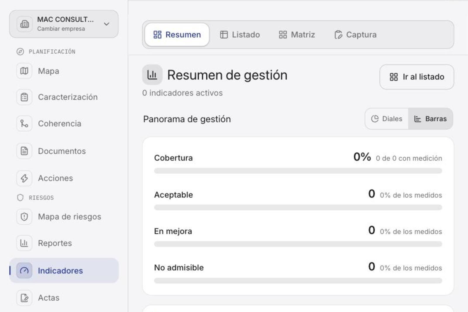 Ficha de indicador con serie de mediciones en /tetra_